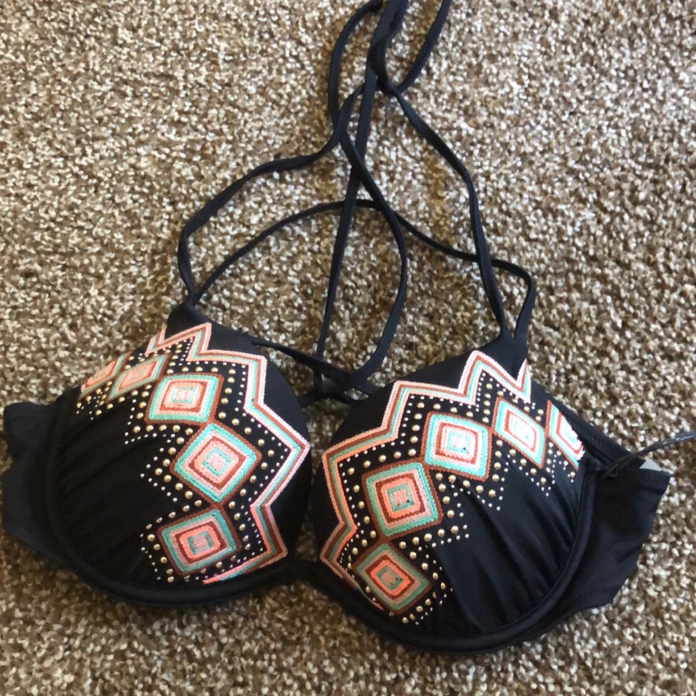 Patterned Bikini Top